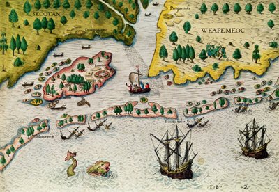 The Arrival of the English in Virginia, from 